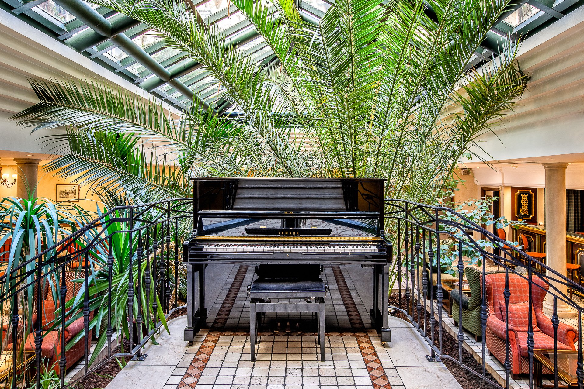 Piano jardin d'hiver - Villa Beaumarchais Paris - Le Marais